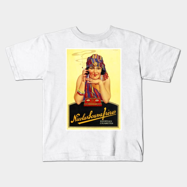 Vintage Travel Poster France Nicolas Soussa Freres Kids T-Shirt by vintagetreasure